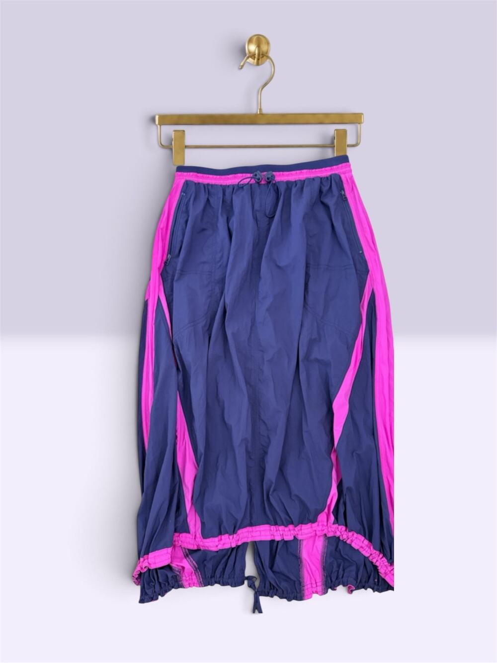 Daily Practice Anthropologie Skirt Colorblock Navy Pink XS